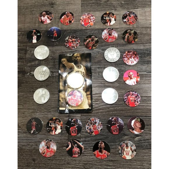 Upper Deck Toys 995 Upper Deck Michael Jordan Milk Cap And Slammer